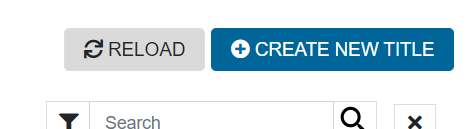 PDF eXpress dashboard: Create New Title